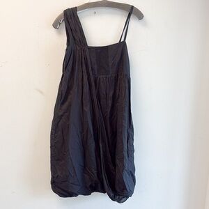 Tony Cohen draped Black bubble Dress